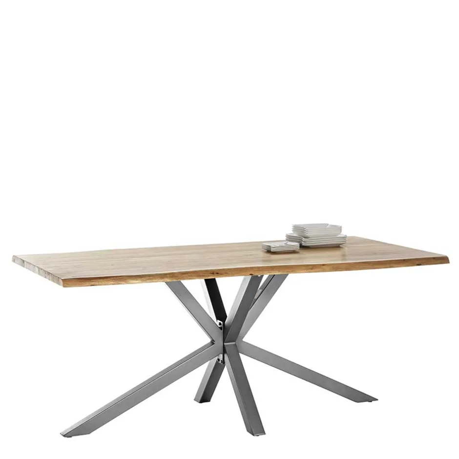 Wohnen Akazie Tisch fürs Esszimmer mit Baumkante - Symonya