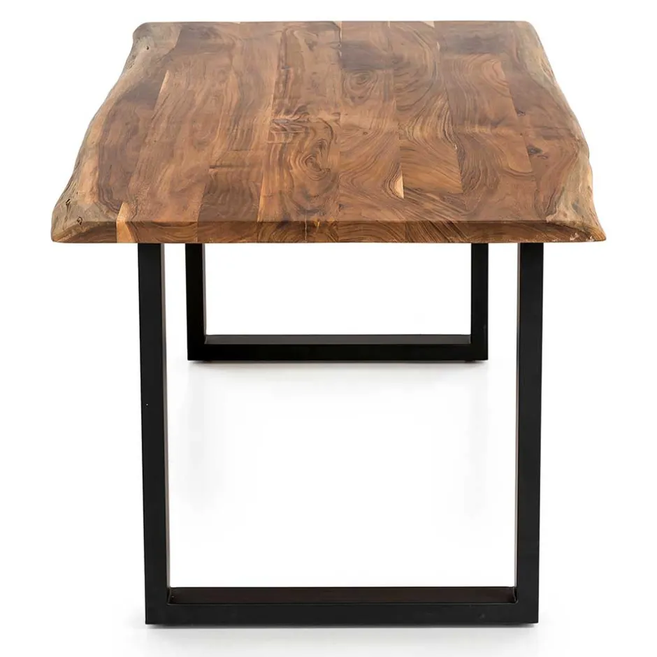 Akazien Esstisch mit Baumkanten - Rai^Wohnen Best