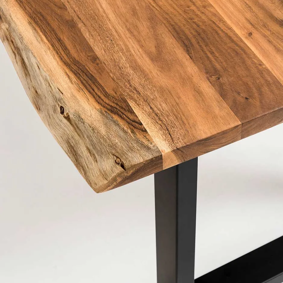 Akazien Esstisch mit Baumkanten - Rai^Wohnen Best