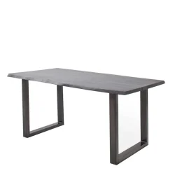 Wohnen Akazienholz Küchentisch in Grau Baumkante - Tobago