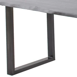 Wohnen Akazienholz Küchentisch in Grau Baumkante - Tobago