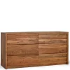 Akazienholz Sideboard mit sechs Schubladen - Vomano^Wohnen Clearance