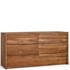Akazienholz Sideboard mit sechs Schubladen - Vomano^Wohnen Clearance