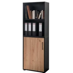 Wohnen Akten Schrank und Regal Kombi - Evasilica (zweiteilig)