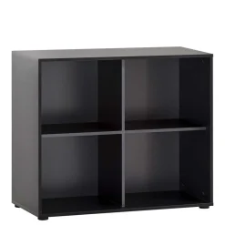 Wohnen Aktenregal mit vier Fächern in Schwarz - Evasilica