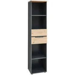 Wohnen Aktenregal mit vier Fächern & zwei Schubladen - Kuetra