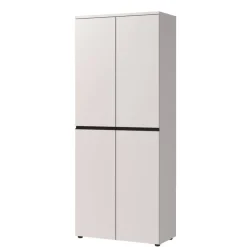 Wohnen Aktenschrank in Hellgrau mit Schwarz - Great