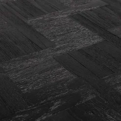 Wohnen Altholz Beistelltisch aus Teak in Schwarz - Gagg