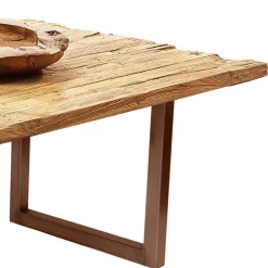 Altholz Essenstisch aus massivem Teak rustikal - Numento^Wohnen Clearance