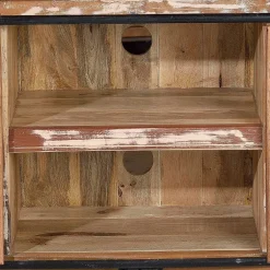 Wohnen Altholz TV Board mit zwei Schiebetüren - Jevilia