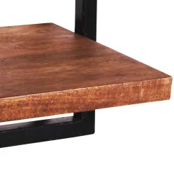 Altmetall Loft Wandregal mit 2 Holzböden - Mendoza^Wohnen Hot