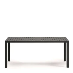 Wohnen Alu Outdoor Tisch in Dunkelgrau - Lagusta