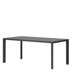Wohnen Alu Outdoor Tisch in Dunkelgrau - Lagusta