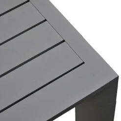 Wohnen Alu Outdoor Tisch in Dunkelgrau - Lagusta