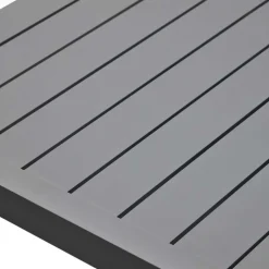 Wohnen Alu Outdoor Tisch in Dunkelgrau - Lagusta