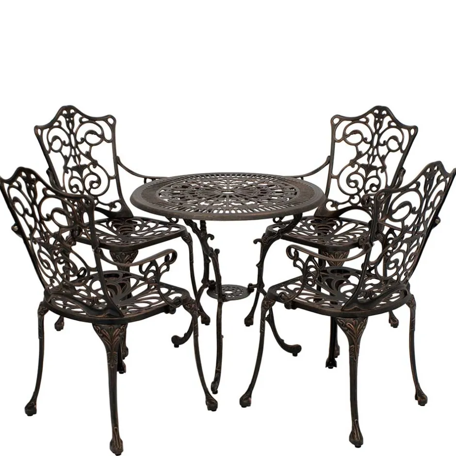 Aluguss Sitzgruppe für 4 Personen - Bluesa (fünfteilig)^Wohnen Hot