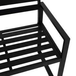 Wohnen Aluminium Gartenbank in Schwarz - Casahan