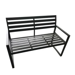 Aluminium Gartenbank mit Armlehnen - Calbanyara^Wohnen Clearance