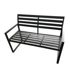 Aluminium Gartenbank mit Armlehnen - Calbanyara^Wohnen Clearance