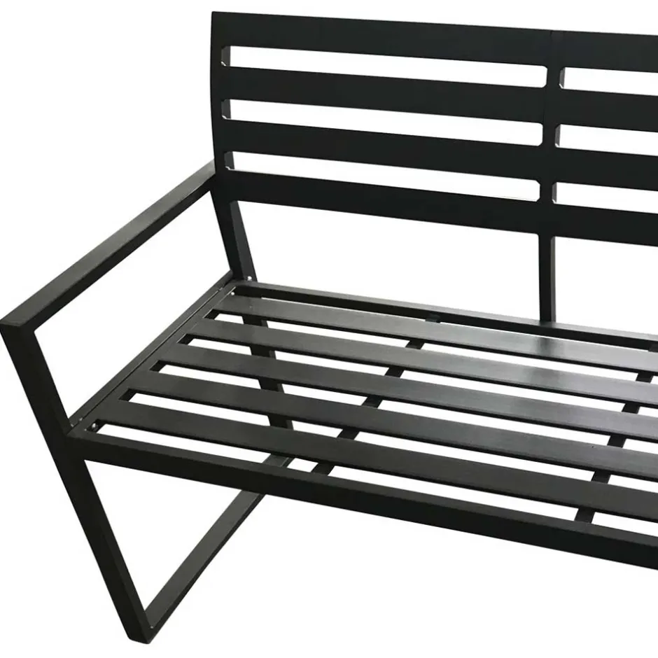 Aluminium Gartenbank mit Armlehnen - Calbanyara^Wohnen Clearance