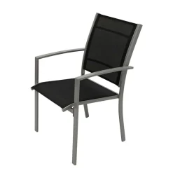 Aluminium Gartenstühle in Schwarz - Latiroca (4er Set)^Wohnen Sale