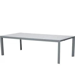 Wohnen Aluminium Outdoortisch in Silbergrau - This