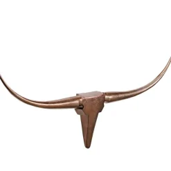 Aluminium Stier Schädel in Bronze - Cravus^Wohnen