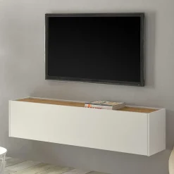 Wohnen Anbauwand in Weiß & Wildeiche - Nonessia (dreiteilig)