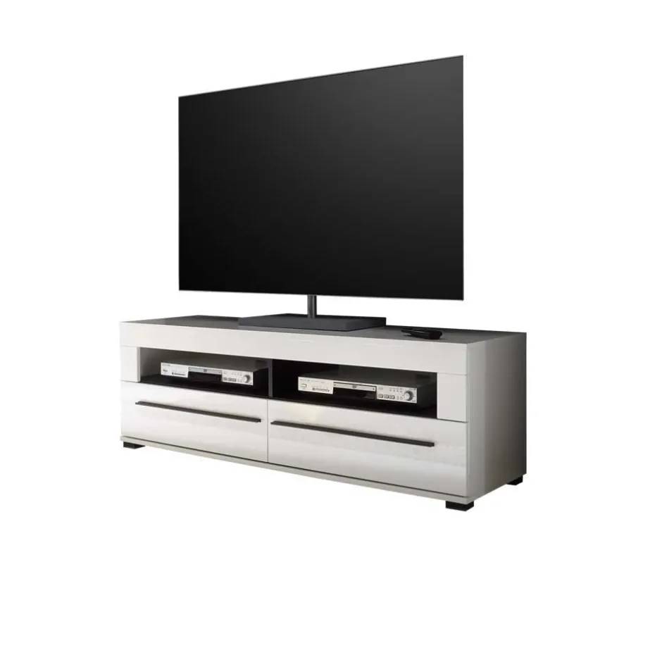 Anbauwand Jetongos in Weiß Hochglanz (vierteilig)^Wohnen Outlet