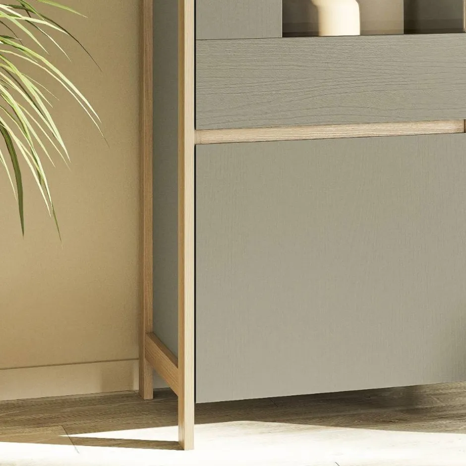 Wohnen Anbauwand Kombination im Scandi Chic - Promo (vierteilig)