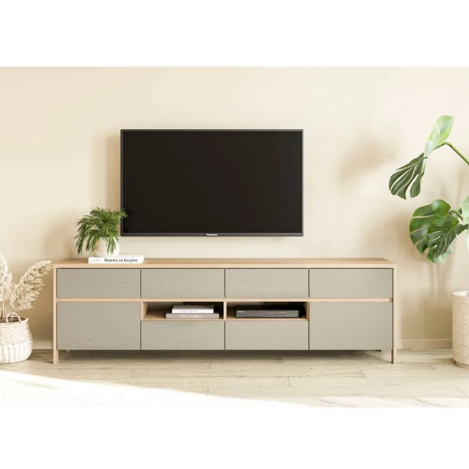 Wohnen Anbauwand Kombination im Scandi Chic - Promo (vierteilig)