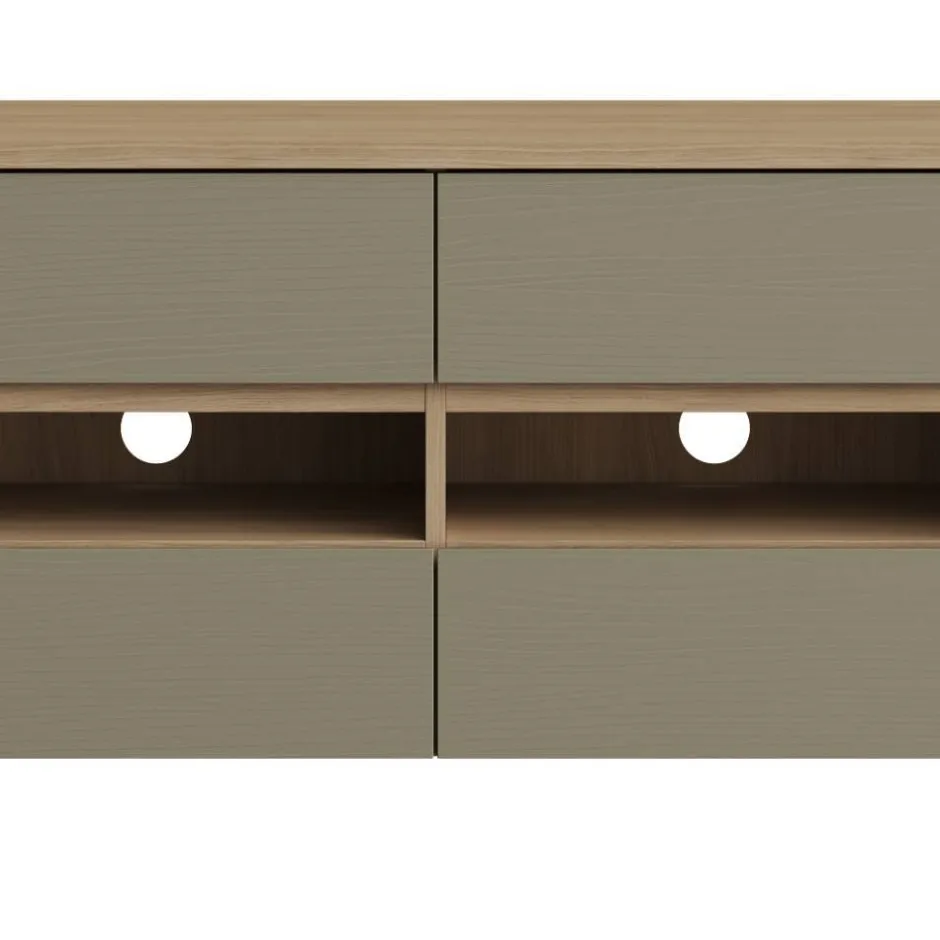 Wohnen Anbauwand Kombination im Scandi Chic - Promo (vierteilig)