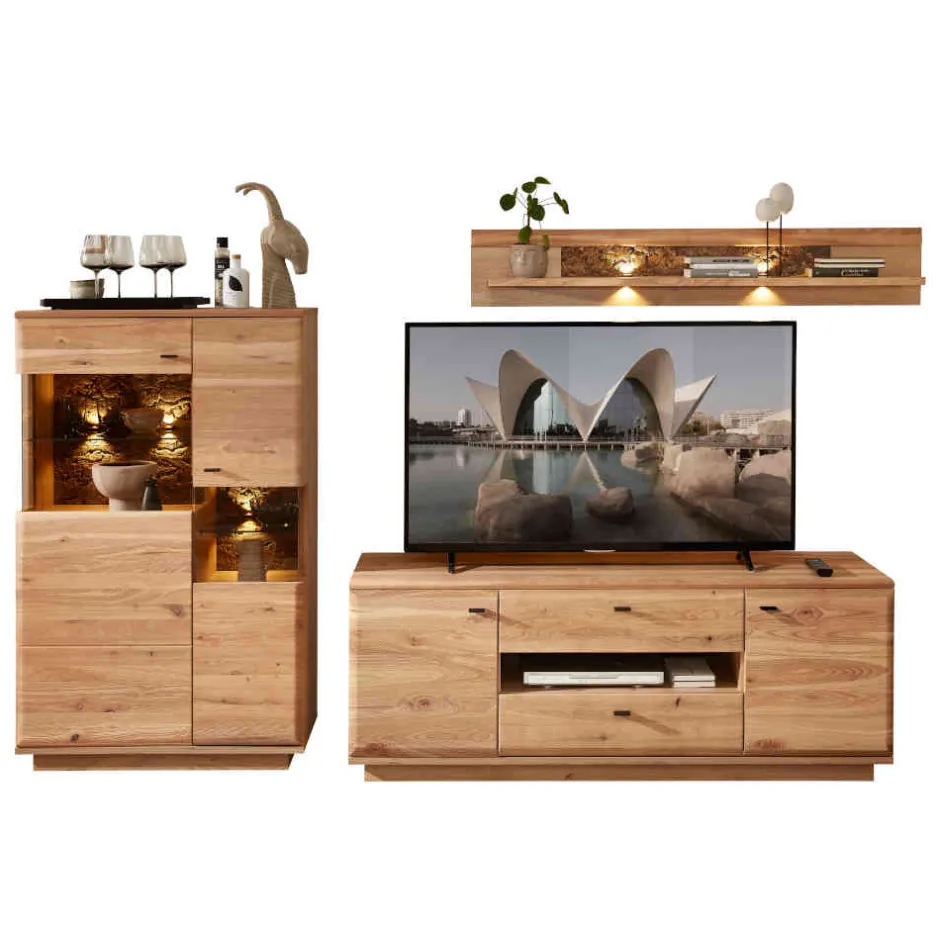 Anbauwand Möbel Kombination modern - Cassna (dreiteilig)^Wohnen New