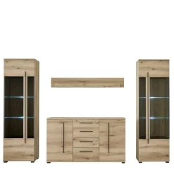 Anbauwand Möbel Set - Brocus (vierteilig)^Wohnen