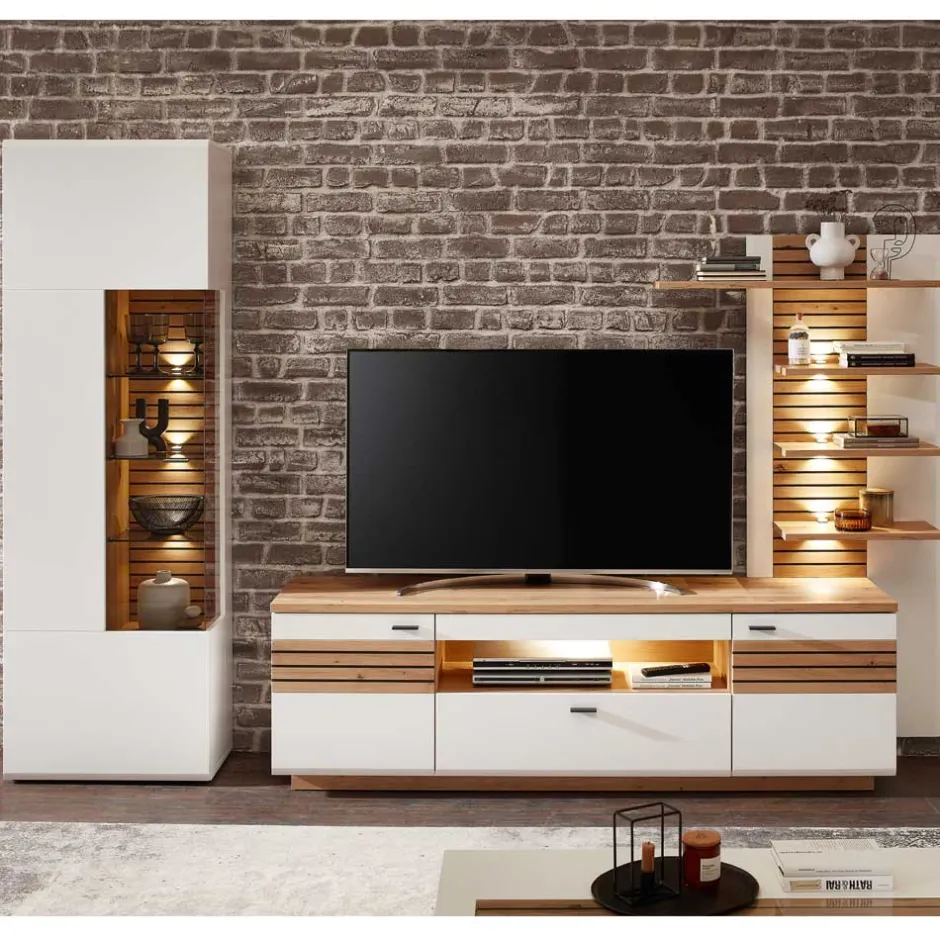 Wohnen Anbauwand Möbel Set - Niam (dreiteilig)