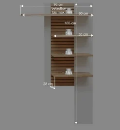 Wohnen Anbauwand Möbel Set - Niam (dreiteilig)