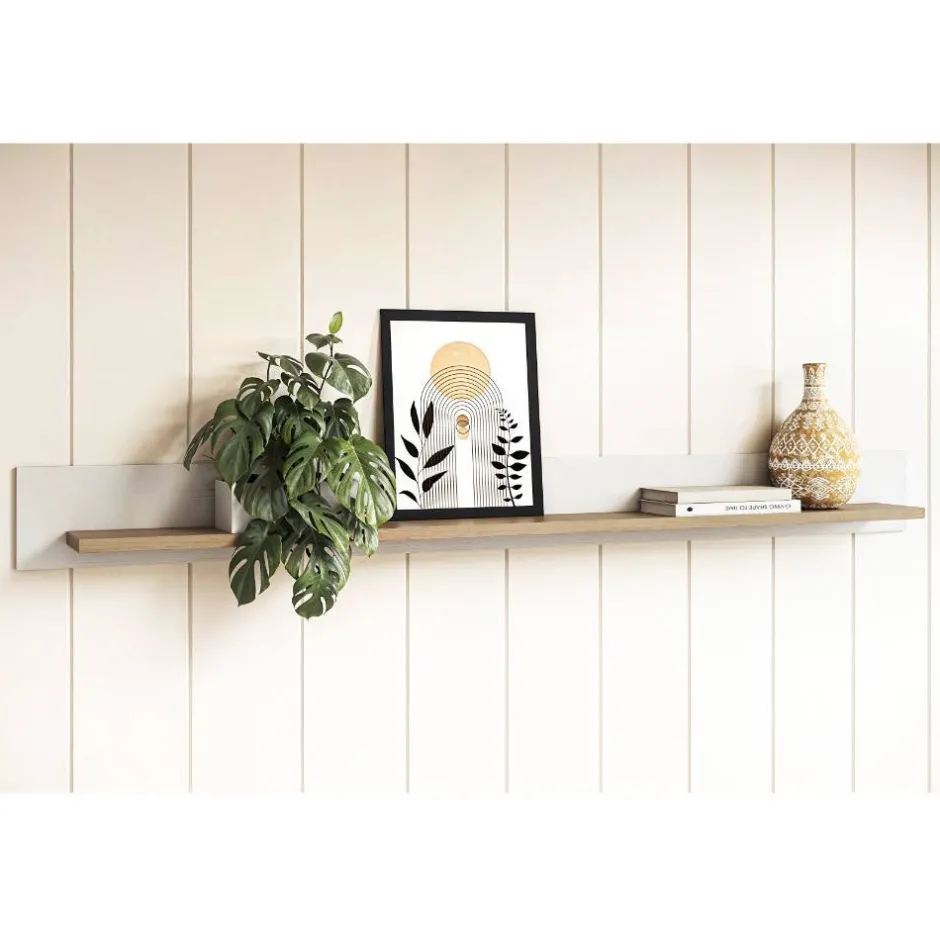 Wohnen Anbauwand-Möbelset in Weiß - Ovidio (dreiteilig)