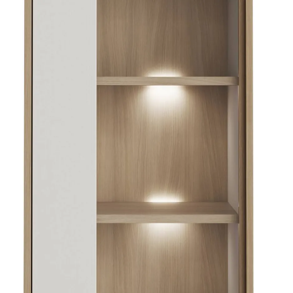 Wohnen Anbauwand-Möbelset in Weiß - Ovidio (dreiteilig)