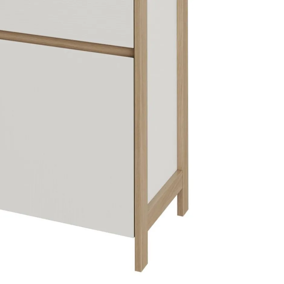 Wohnen Anbauwand-Möbelset in Weiß - Ovidio (dreiteilig)