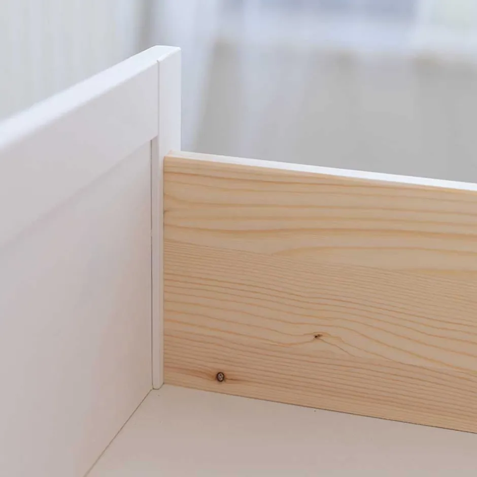 Wohnen Anrichte in Weiß und Kiefer Natur - Saluts