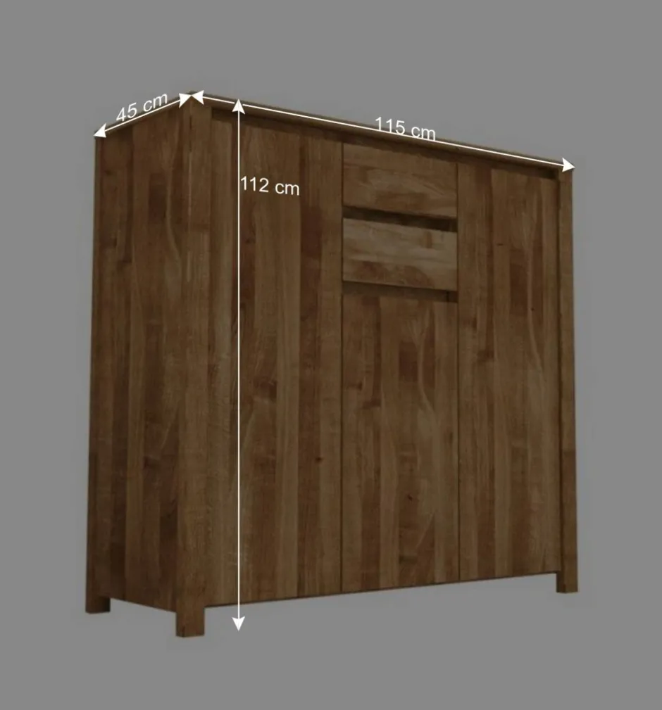 Wohnen Anrichte Nadalia aus Wildeiche Massivholz