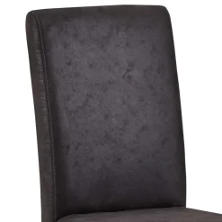 Anthrazit Polsterstühle aus Microfaser - Daricca (2er Set)^Wohnen Discount