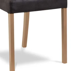 Anthrazit Polsterstühle aus Microfaser - Daricca (2er Set)^Wohnen Discount