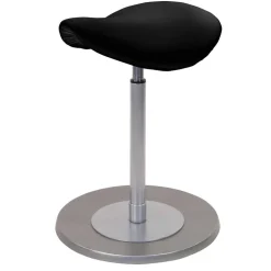 Arbeitshocker mit Sattelsitz in Schwarz - Simeona^Wohnen Best