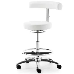 Arbeitsstuhl mit schmaler Lehne in Weiß - Smilen^Wohnen Online