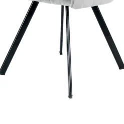 Wohnen Armlehenstühle in Silber Grau - Ashento (2er Set)