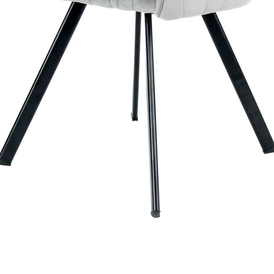 Wohnen Armlehenstühle in Silber Grau - Ashento (2er Set)