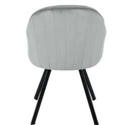 Wohnen Armlehenstühle in Silber Grau - Ashento (2er Set)