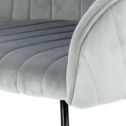 Wohnen Armlehenstühle in Silber Grau - Ashento (2er Set)