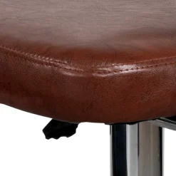 Wohnen Armlehnen Barstuhl in Braun & Chrom - Usavina (2er Set)